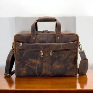 Leather Laptop Bag, Leather Messenger Bag, Mens Leather Briefcase, Gifts For Men, Leather Office Bag, Mens Shoulder Bag with Laptop sleeves