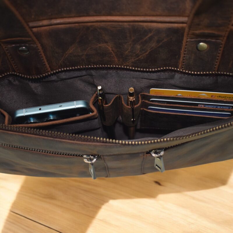 Leather Laptop Bag, Leather Messenger Bag, Mens Leather Briefcase, Gifts For Men, Leather Office Bag, Mens Shoulder Bag with Laptop sleeves