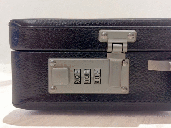 Customized Leather Briefcase For Men, Leather Attache Briefcase for Laptop and MacBook, Leather Attache Case, Black Briefcase for Men - Image 6