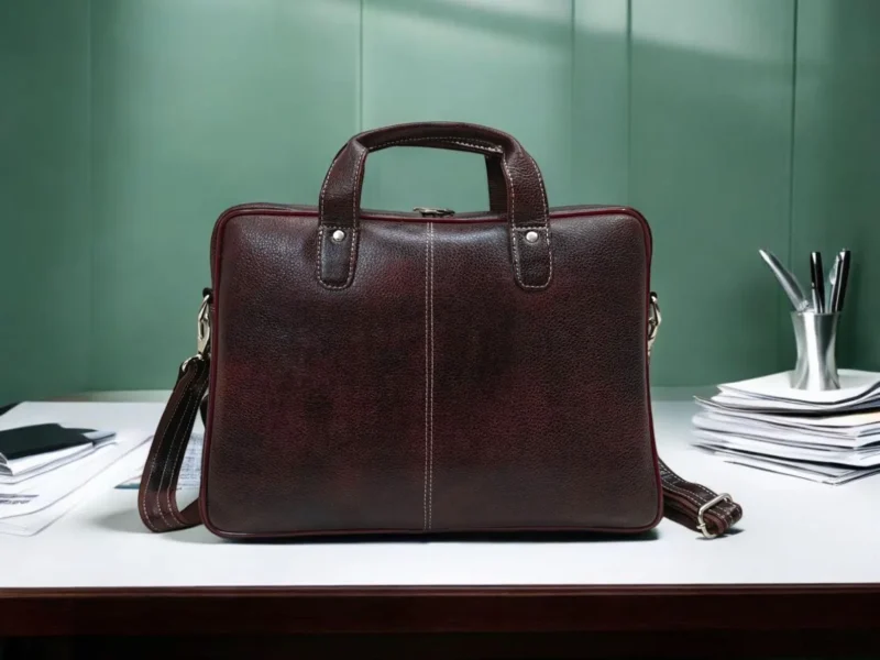 Brown Leather Laptop Bag, Men's Leather Briefcase, Genuine Leather Laptop Case, 14 inch Leather Laptop Bag, Gift For Mens, Leather Handbag