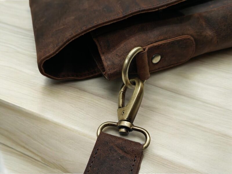 Customized Leather Messenger CrossBody Laptop Bag Office Handbag Briefcase Rustic Vintage Messenger Bag for Men Valentines Gifts for Him